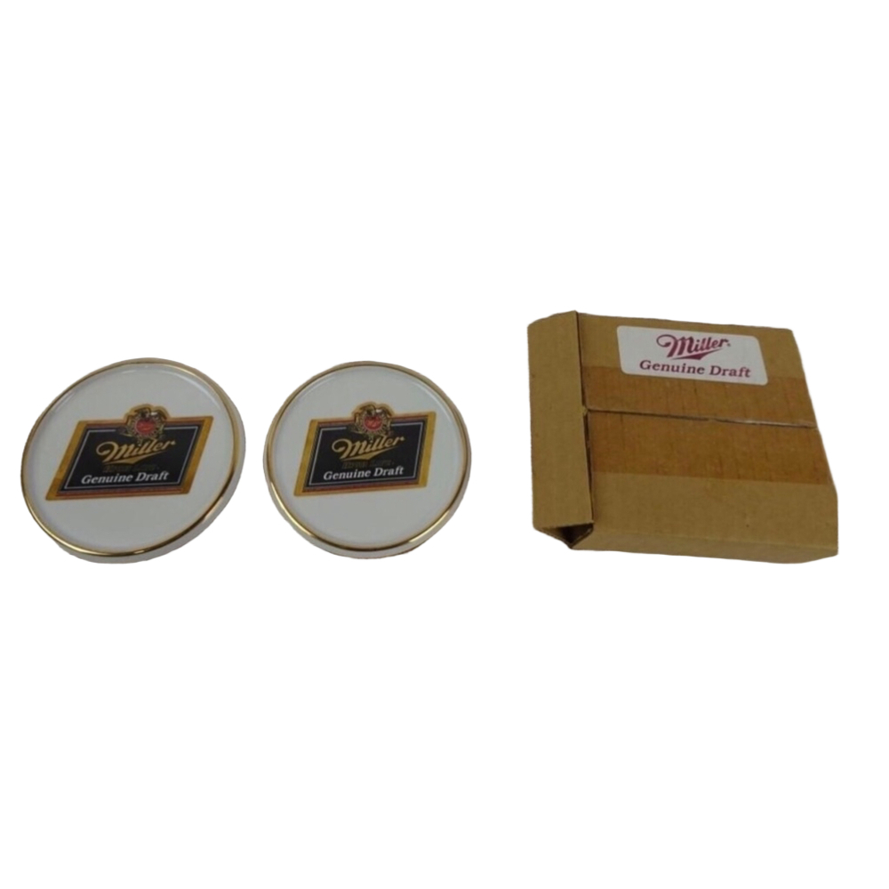 Miller Coasters Set of 2 White Gold